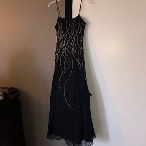 Elegant detailed black dress